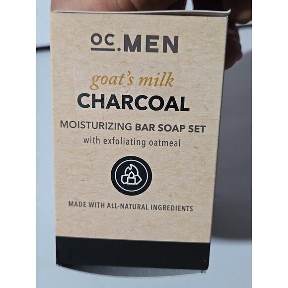 OC.MEN GOAT'S MILK & Charcoal Moisturizing bar soap for men, 3 bars - Picture 6 of 16